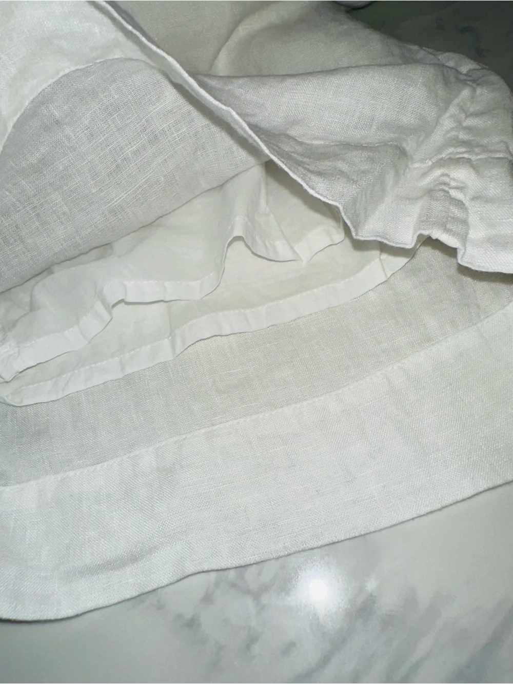 J. CREW SIZE XL~ CRISP WHITE 100% LINEN FULLY LINED PANTS BEACH SUMMER TROUSERS